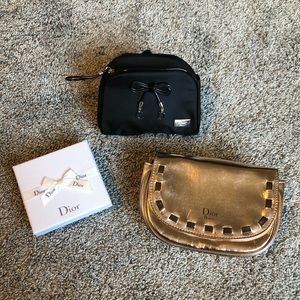 Dior makeup bags & box (includes a fake necklace)